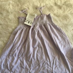 Zara checker plaid dress